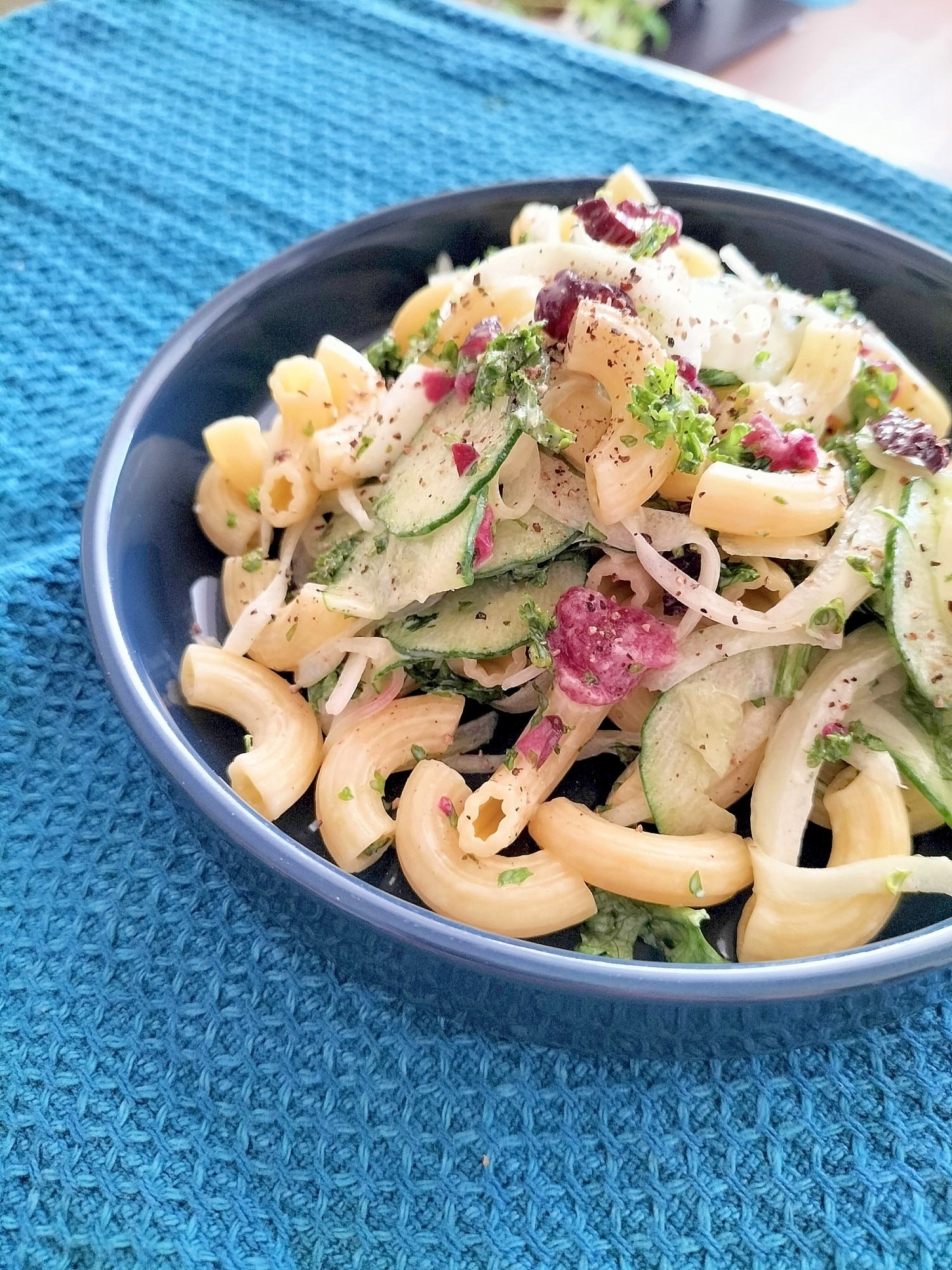 柴漬けとライム塩のマカロニサラダ♪ レシピ・作り方 by ciciino