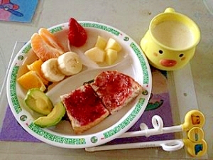 3歳男の子のトロピカル朝ごはん レシピ 作り方 By 秋葉家 楽天レシピ 3歳男の子のトロピカル朝ごはん レシピ 作り方 By 秋葉家 楽天レシピ