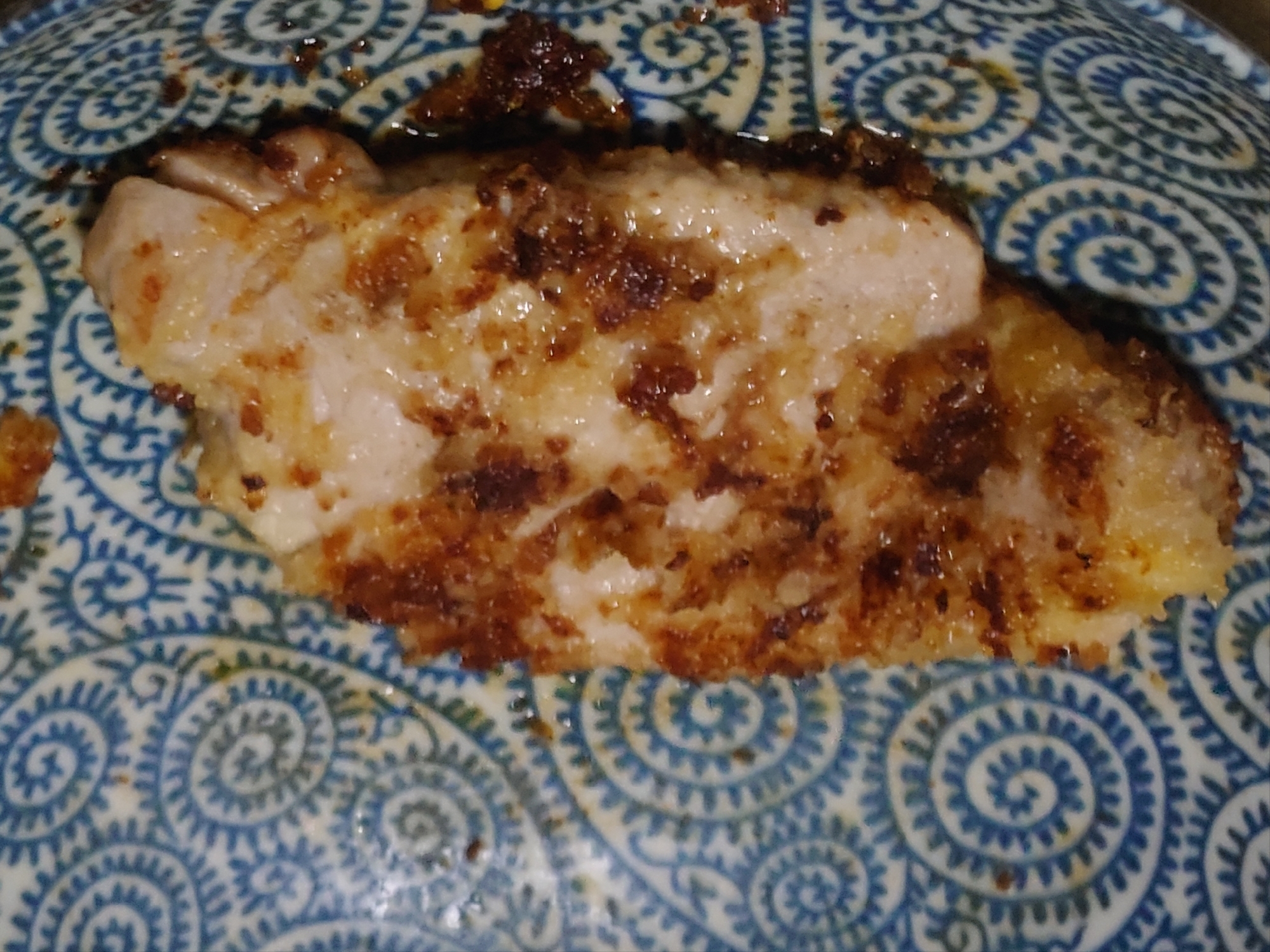 豚ロースのマスタードパン粉焼き