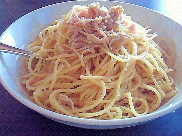 えのきとたらこの和風パスタ