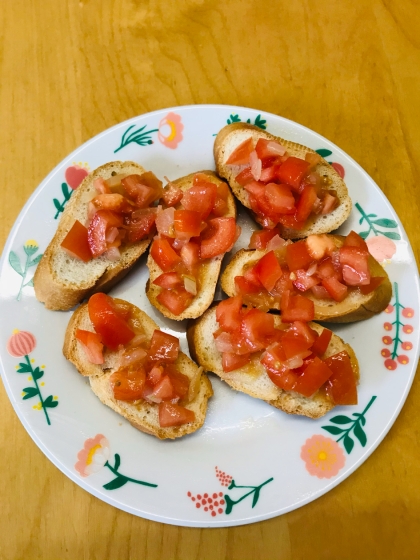 パセリがなかったので彩りに欠けますが
、バゲットがサクサクで美味しくできました！