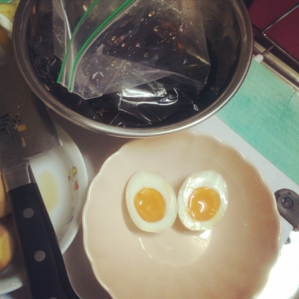 簡単うまうま半熟煮卵