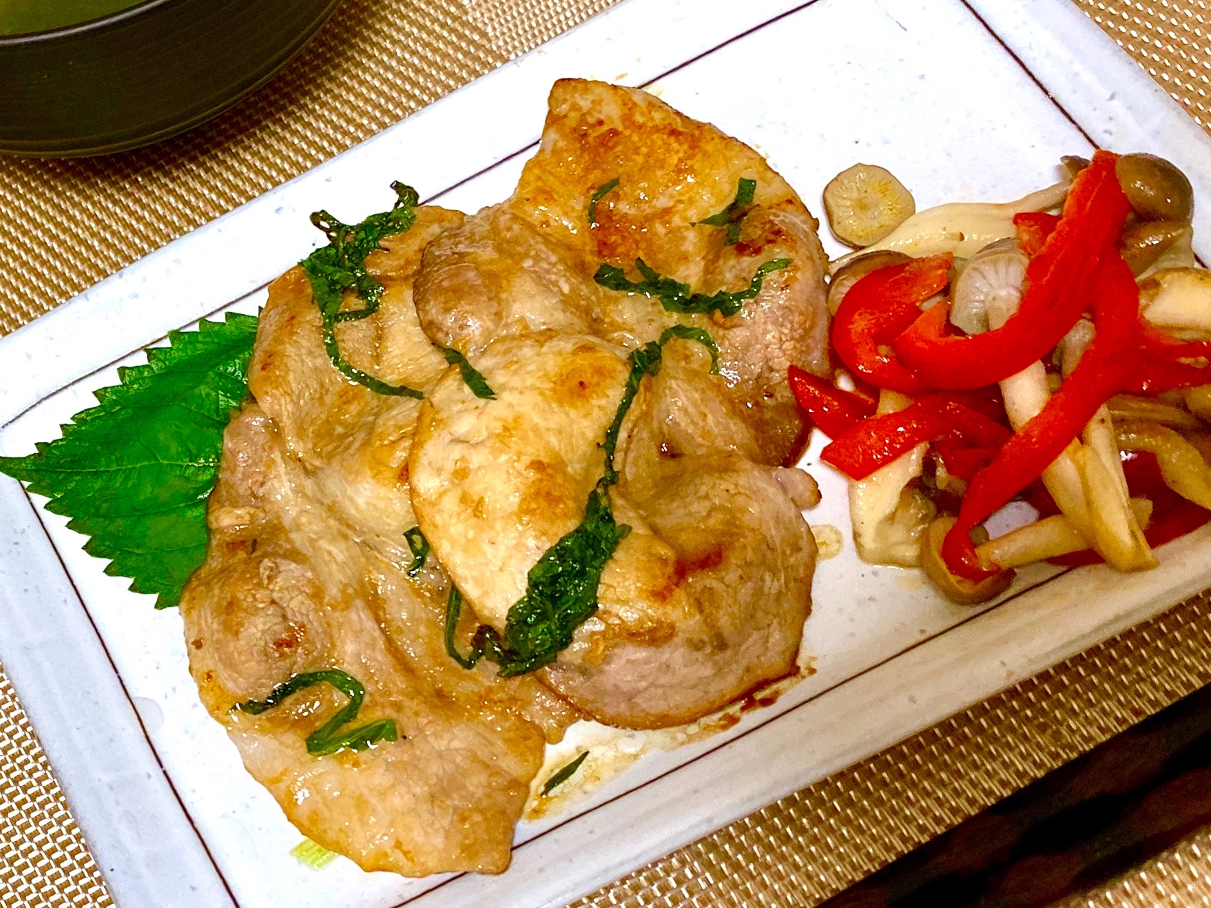 しそ香る☆豚ロースの照り焼き