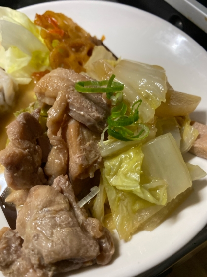 白菜と大根鶏肉のトロトロ味噌煮