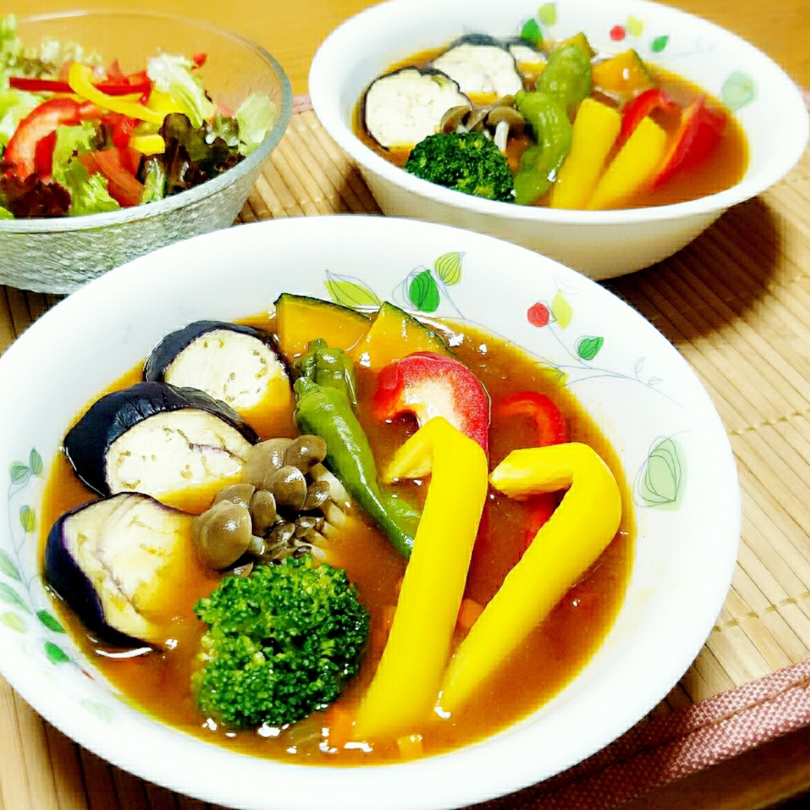 低カロリー♡夏野菜のヘルシースープカレー