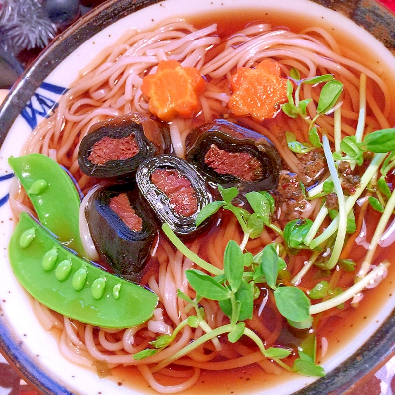 にしんの昆布巻リメイク稲庭うどん