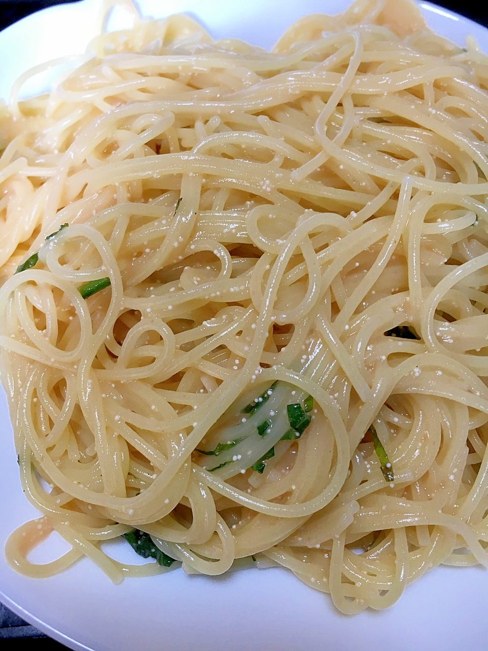 時短たらことシソのパスタ