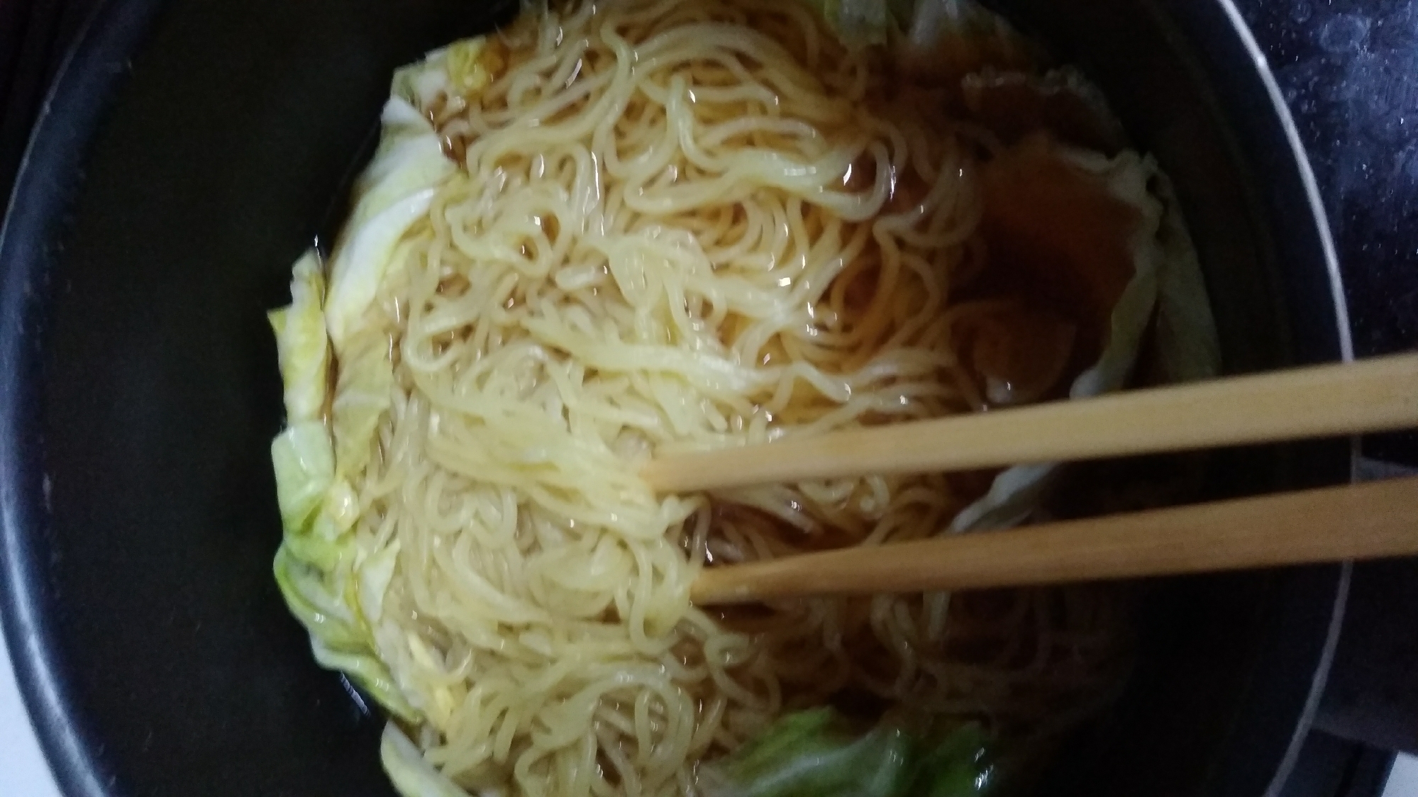 キャベツ生姜麺