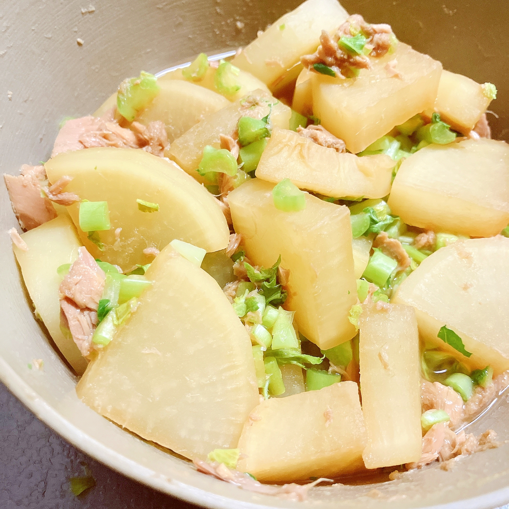 レンチンおかず★大根とツナの煮物