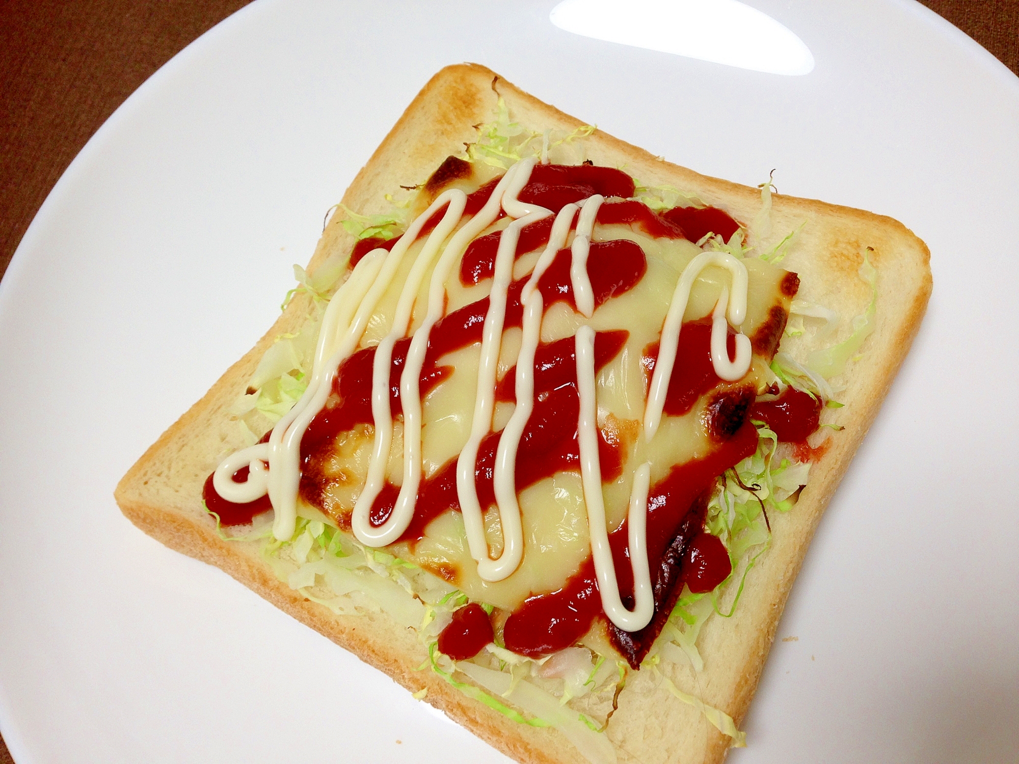 朝食に☆キャベチーズトースト