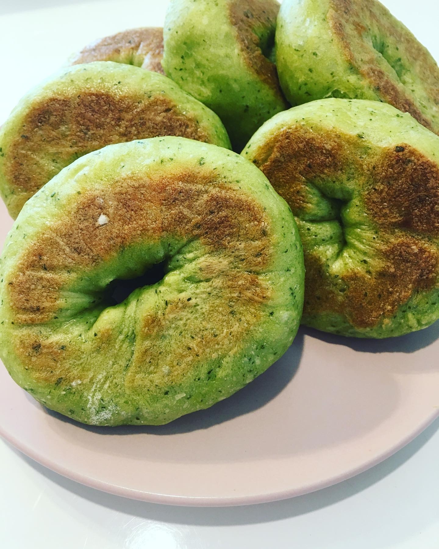 小松菜のチーズベーグル レシピ 作り方 By Yummy 楽天レシピ