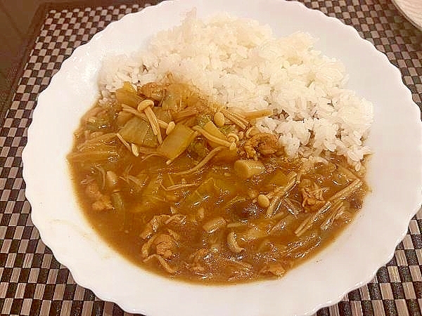 大根と白菜の和風とろみカレー