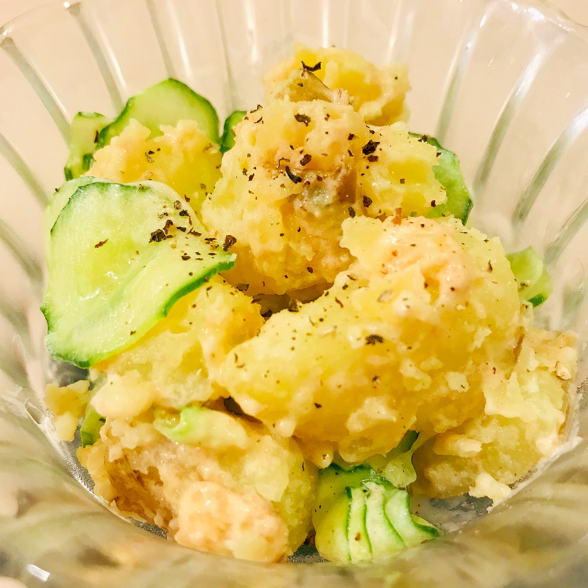 ★簡単★タラモサラダ(たらこパスタソース使用)