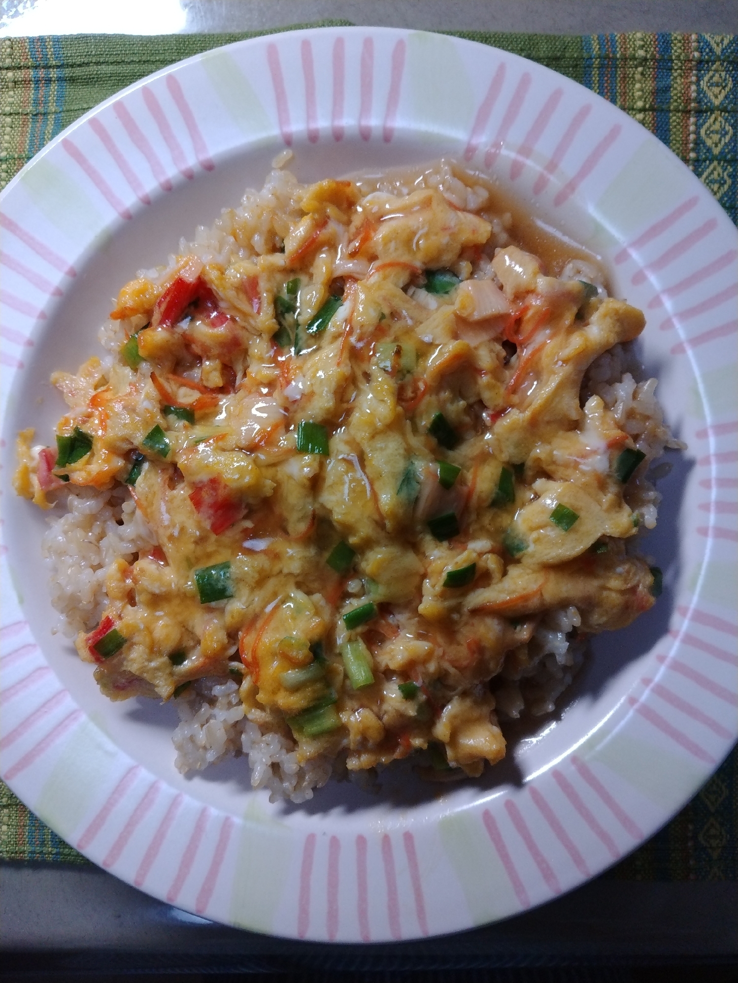 簡単！あんかけニラ玉丼