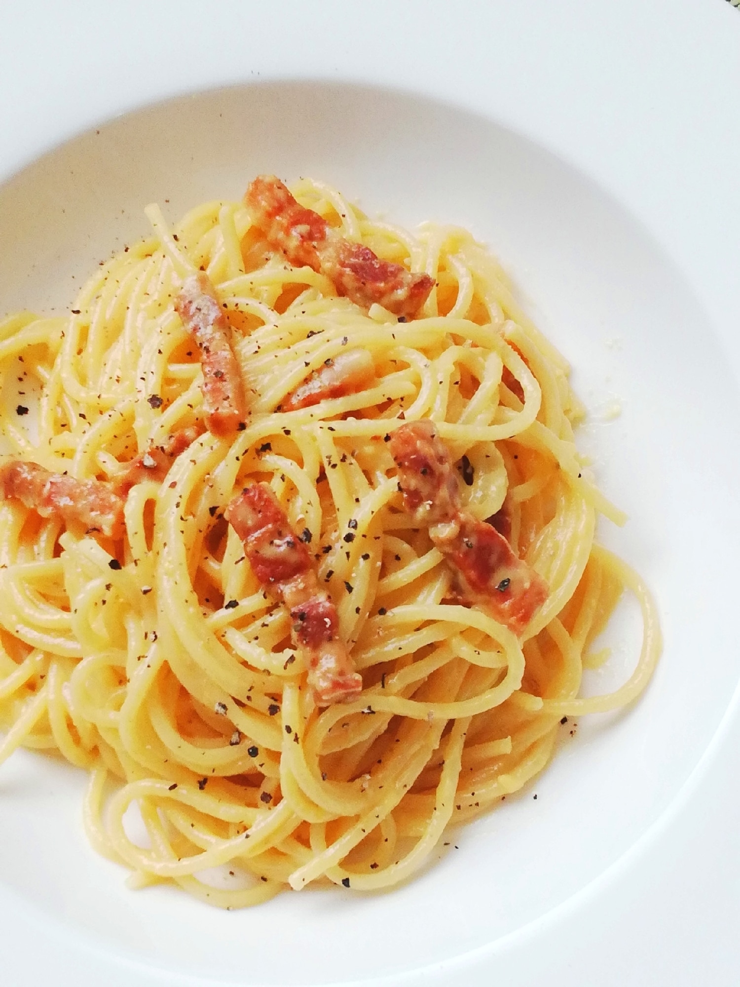 全卵でもちゃんと濃厚*カルボナーラ レシピ・作り方 by mochico