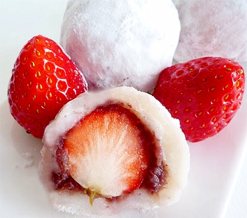 電子レンジで簡単 いちご大福