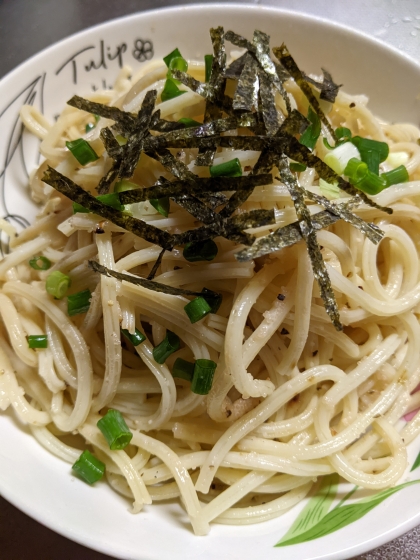 隠し味はあごだし醤油たらこスパゲティ