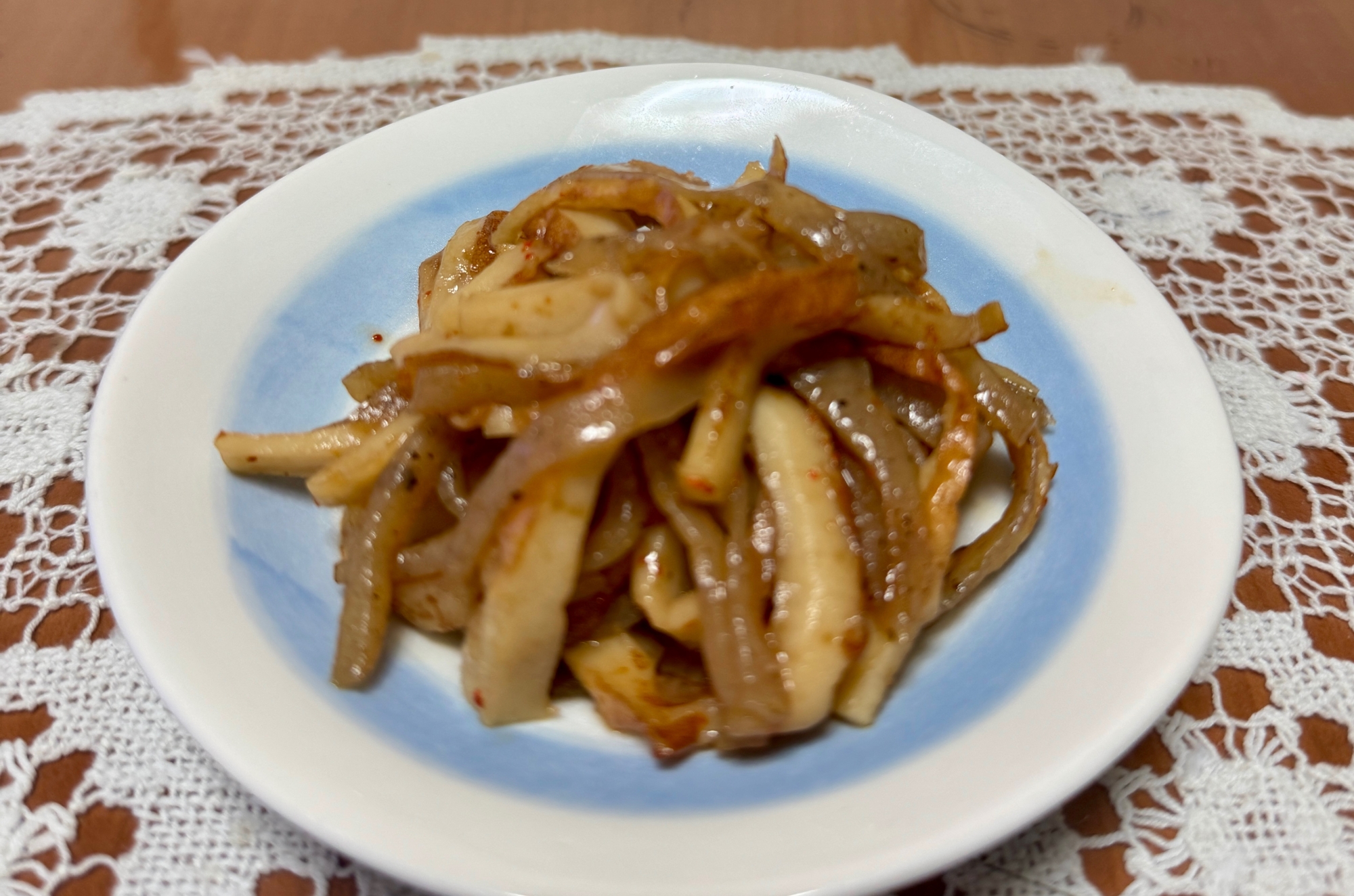 お弁当のおかず❗️こんにゃくとちくわの☆炒めもの