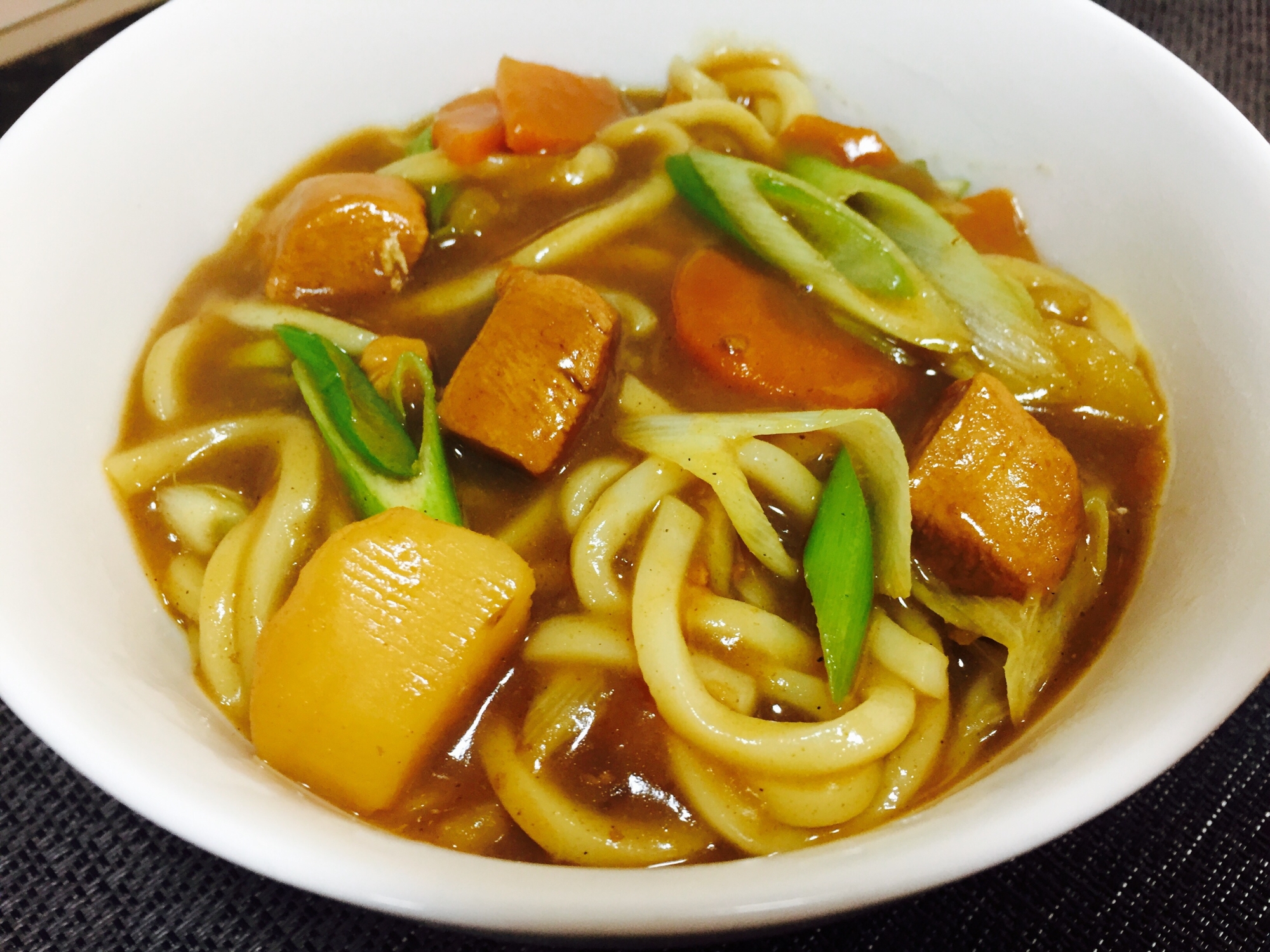 余ったカレーでカレーうどん♪