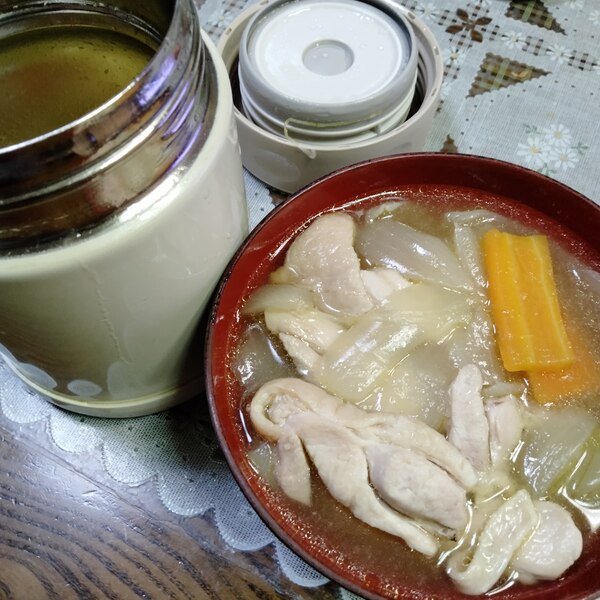 スープジャーでガス代節約 とろとろ玉ねぎの鶏スープ レシピ 作り方 By ふぁしれ 楽天レシピ スープジャーでガス代節約 とろとろ玉ねぎの鶏スープ レシピ 作り方 By ふぁしれ 楽天レシピ