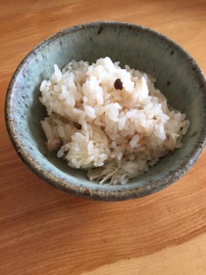 麺つゆで簡単キノコたっぷり炊き込みご飯