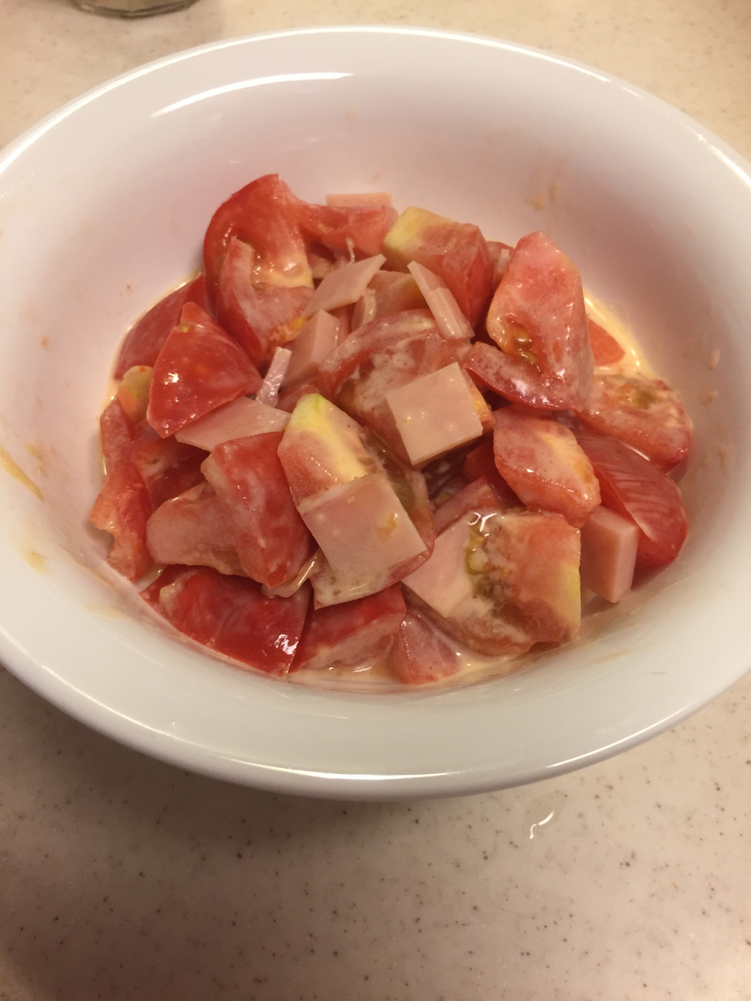 トマトとハムサラダチャンヌ