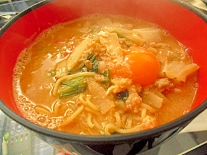 白菜入りの坦々麺