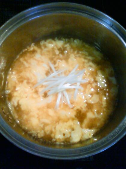 お鍋のまま失礼します!!とろみがあって、とっても美味しいスープでした♪きれいなお花のようにはいきませんでしたが、また作ってみたいです☆ごちそうさまでした!!