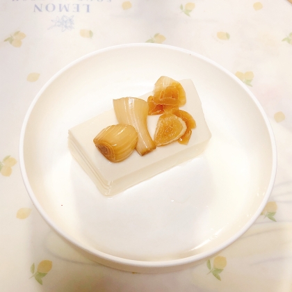 茗荷とらっきょうの冷奴