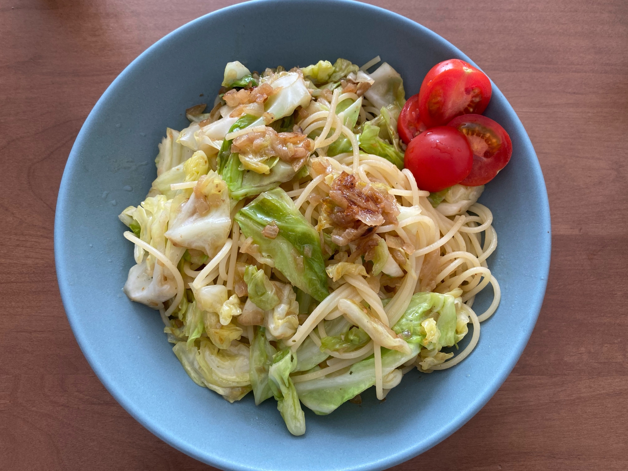 春キャベツとアンチョビのパスタ