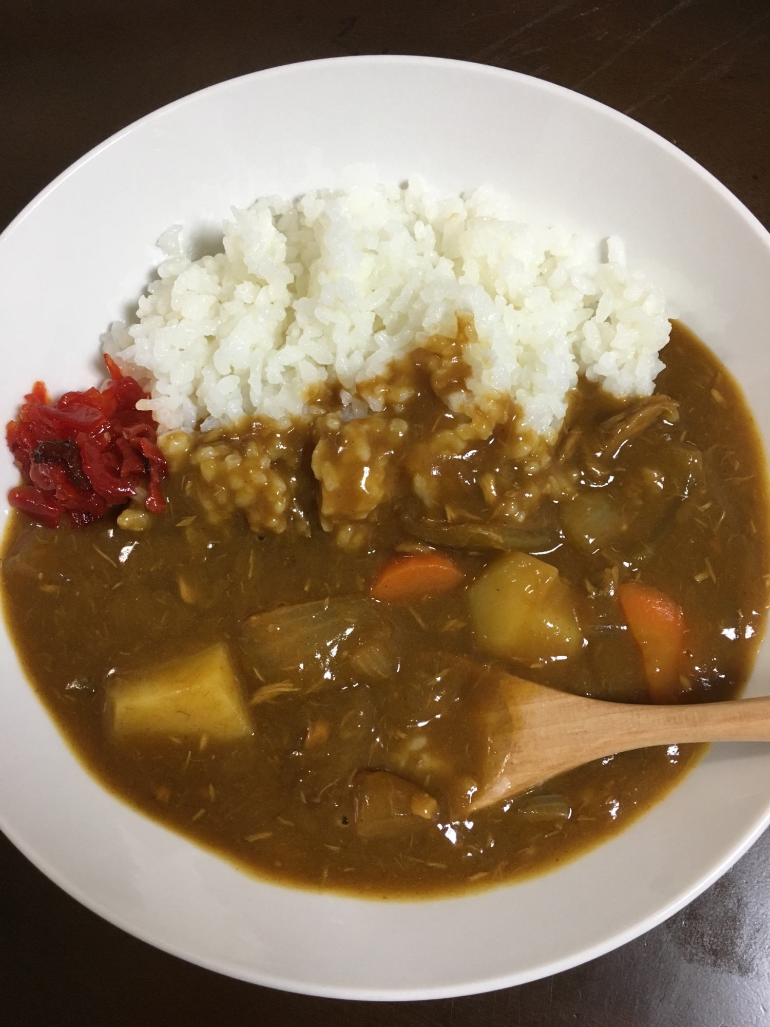 肉なし‼️ツナカレー♪