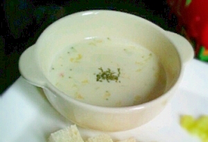 [離乳食:中・後～]具だくさん豆乳ｽｰﾌﾟ