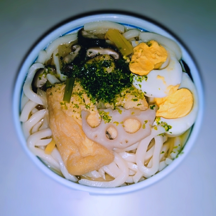 月見レンコン.キツネうどん