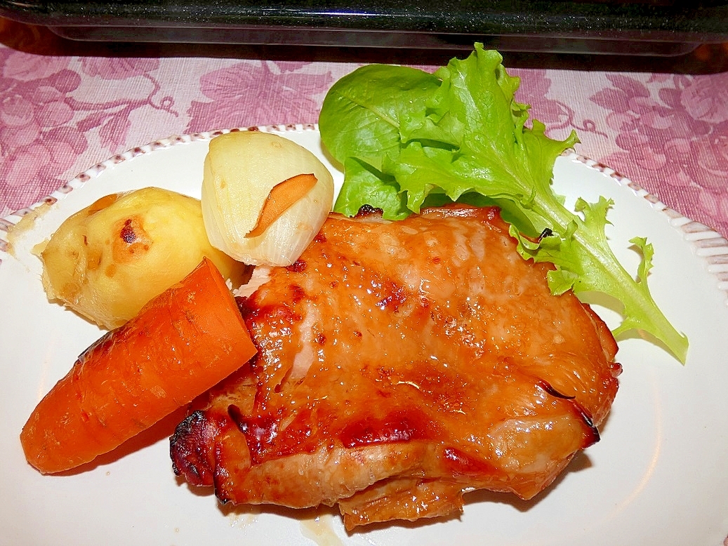 豪華で美味しい☆焼くだけ簡単☆照焼きローストチキン