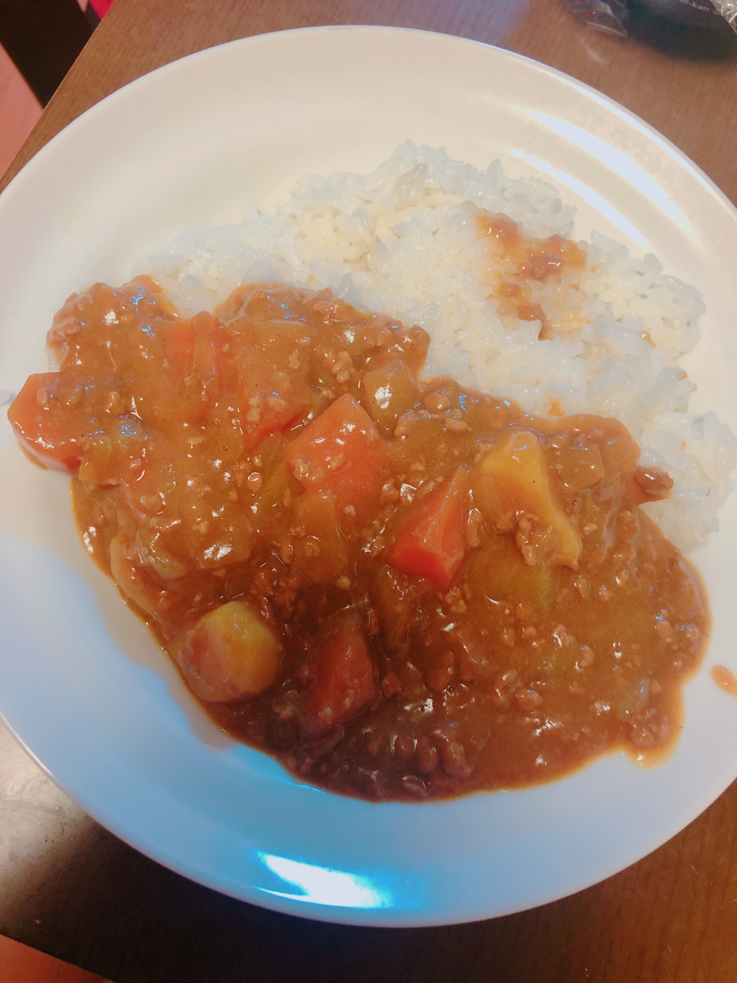 ミンチたっぷりカレー