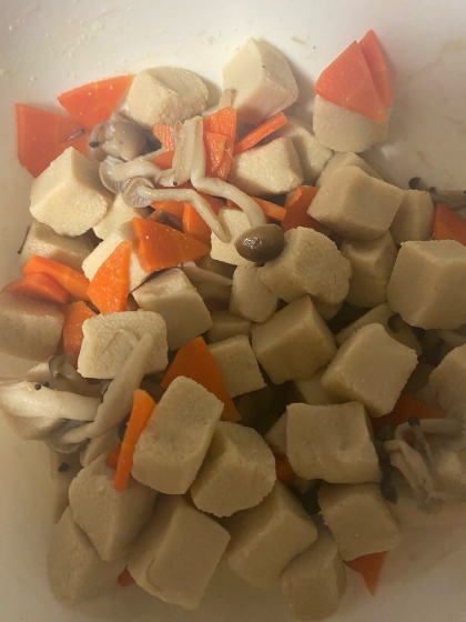 甘酒の自然な甘さとコクで美味しい♫ 高野豆腐の煮物