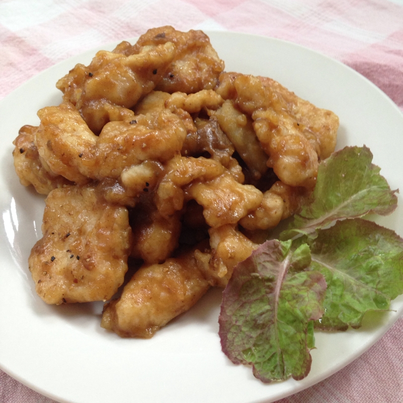 カレーリメイク♪鶏むね肉のカレー焼き♪