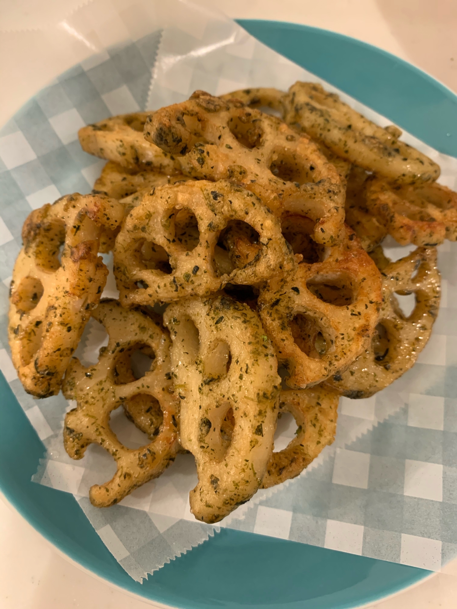 カリッ シャキッ れんこんの青のり焼き レシピ 作り方 By るいぼすてぃー 楽天レシピ カリッ シャキッ れんこんの青のり焼き レシピ 作り方 By るいぼすてぃー 楽天レシピ