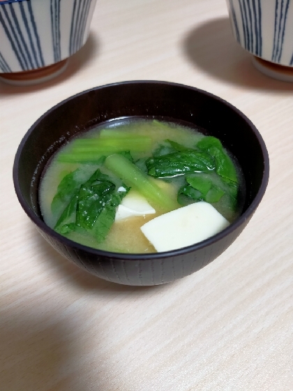特売の小松菜で♪美味しくいただきました。ごちそうさまでした(*^^*)