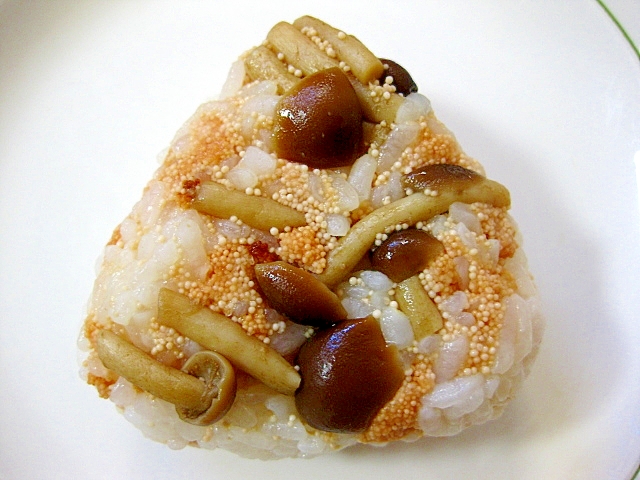 鳥取県 やなぎまつたけとたらこのおにぎり レシピ 作り方 By Bird23 楽天レシピ