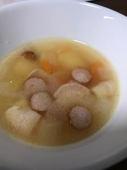 角切り野菜のコンソメスープ