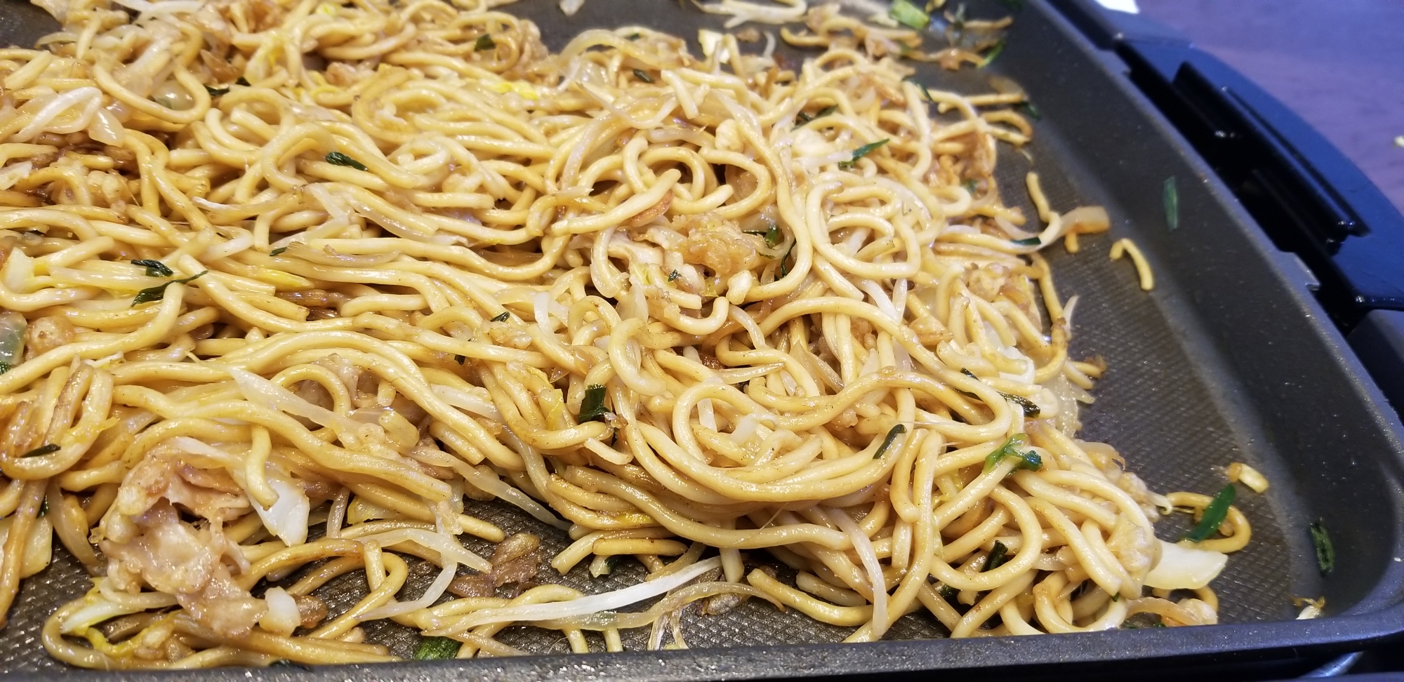 ホットプレートで白菜焼きそば