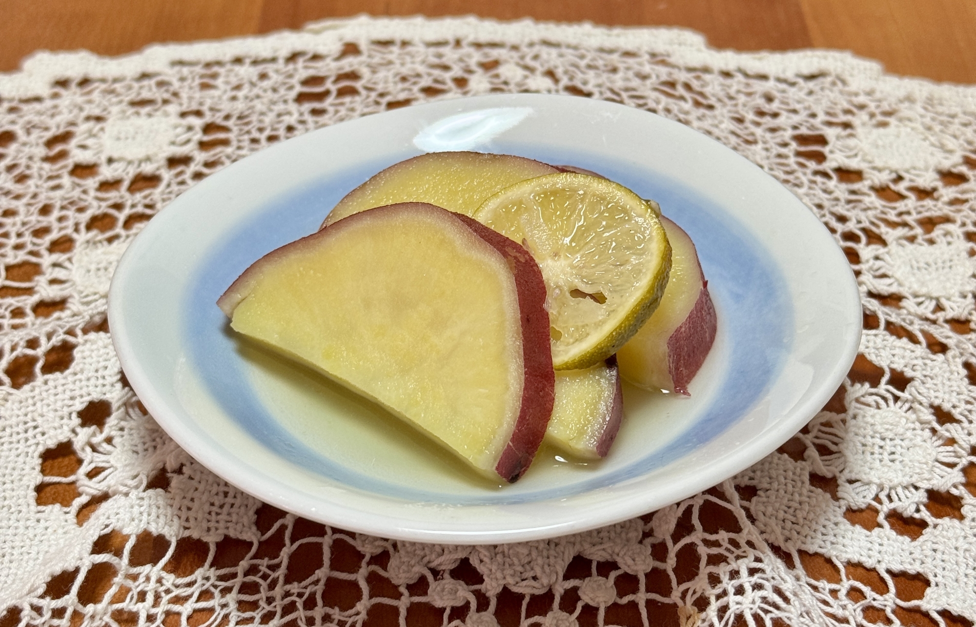 さっぱりとおいしいしい!さつまいもの☆すだち煮