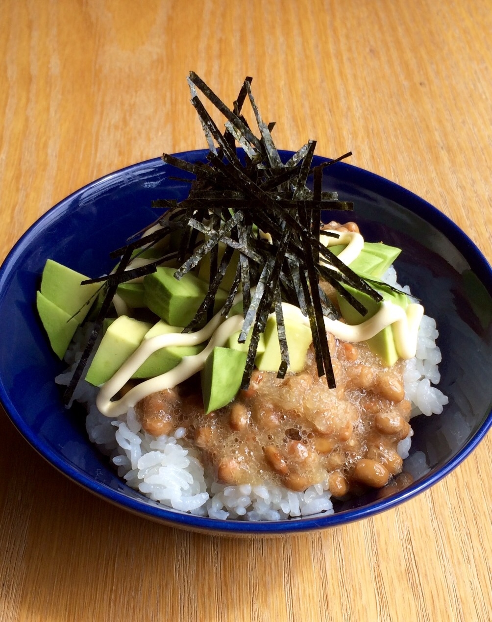 1人のランチに♪ 納豆アボカド丼