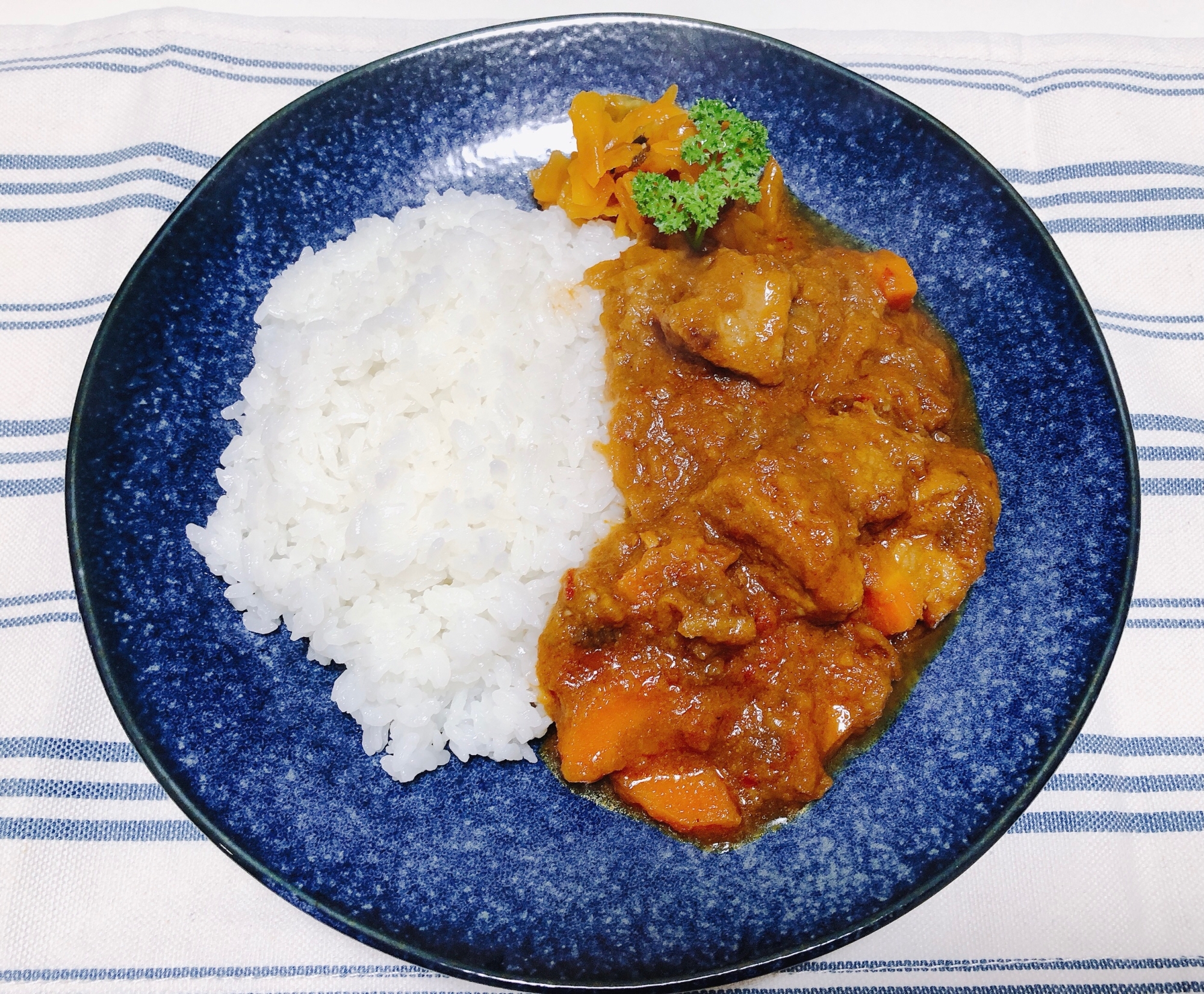 ルウから作る♪豚肉とナスのスパイスカレー