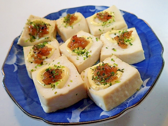 コンベクションオーブンで　味噌マヨ風味の焼き豆腐