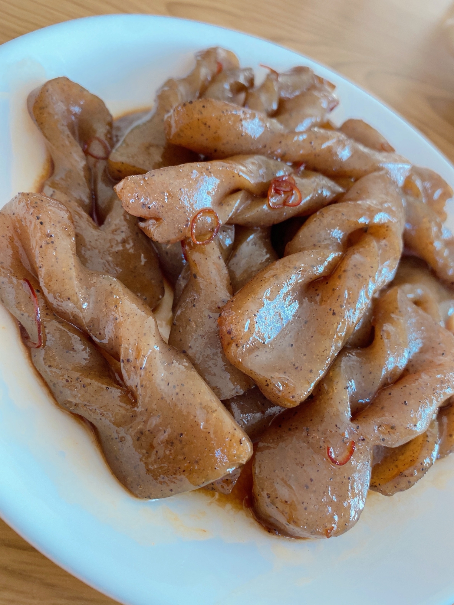 板こんにゃくのピリ辛煮♪