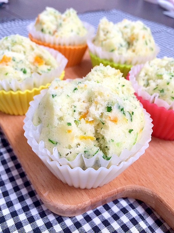 ホットケーキミックスで野菜蒸しパン 離乳食 レシピ 作り方 By ゆぅ 楽天レシピ