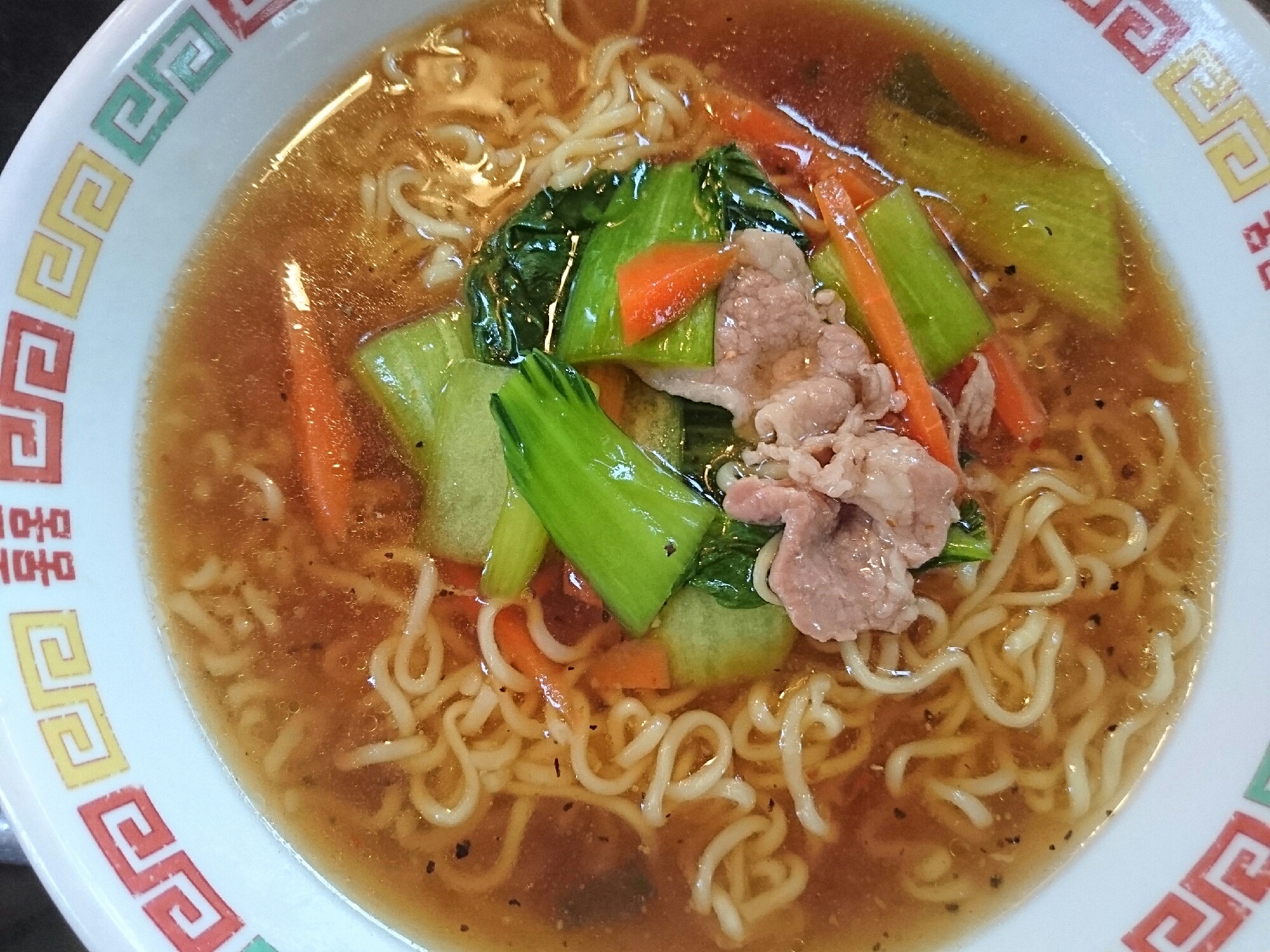 インスタント麺で…あんかけラーメン