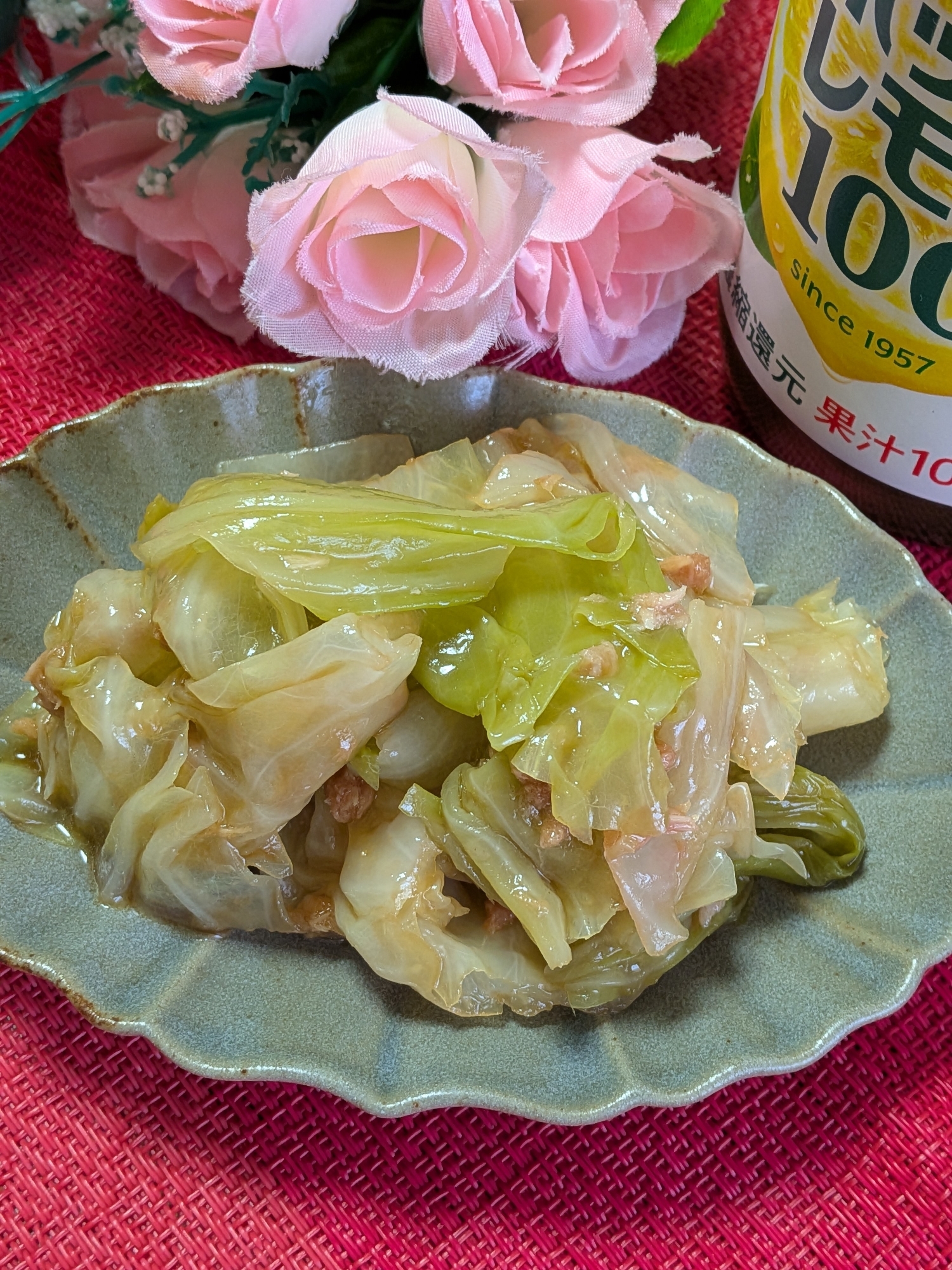 〜レモン汁で作るキャベツとツナのおひたし〜